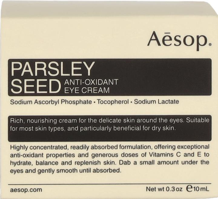 Immagine prodotto Aesop Pelle Semi di prezzemolo (Crema per la cura degli occhi, 10 ml, Giorno + Notte)