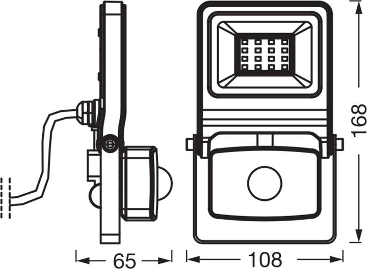 Produktbild Osram LED Aussenleuchte ENDURA Flood Sensor Warm White PCR Warm weiss 4099854487125 (1000 lm, IP65)