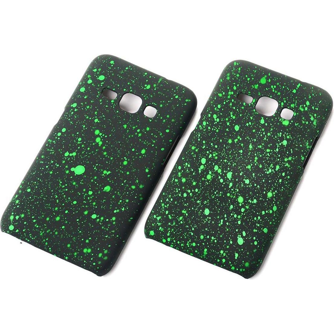 Thumbnail - König Design Handy Hülle Schutz Case Bumper Etuis für Samsung Galaxy J1 2016 3D Sterne Grün (Samsung Galaxy J1 (2016)), ...