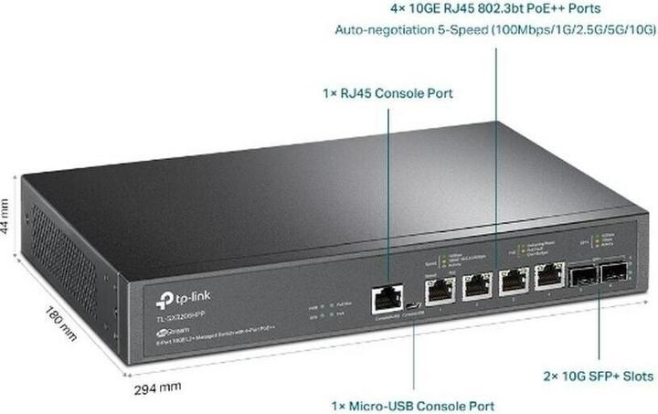 Produktbild TP-Link TL-SX3206HPP (6 Ports)