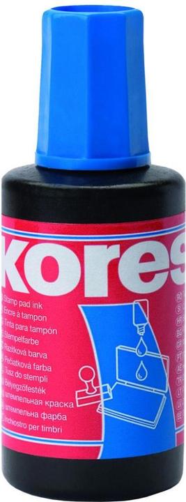 Actual product image Kores Stamping ink blue