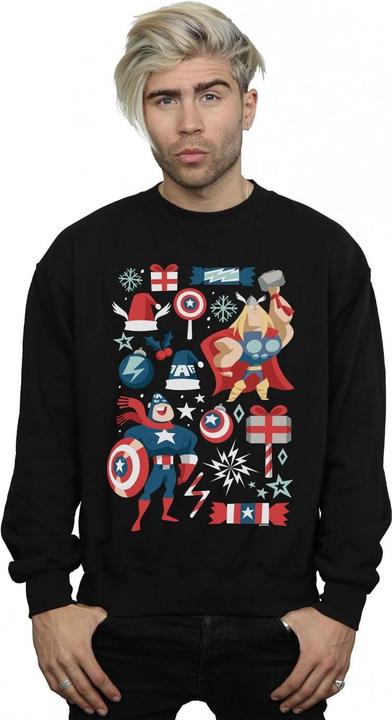 Produktbild Thor And Captain America Christmas Day Sweatshirt (5XL)