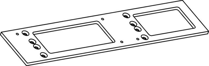 Produktbild Geze Montageplatte zu TS 4000 / 5000 (Balkontür, Eingangstür, Holztür, Zimmertür, Indoor)