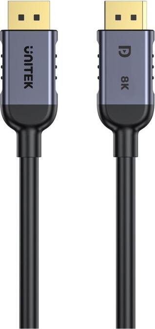 Image du produit Unitek C1628GY01-3M Câble DisplayPort Noir Gris (3 m)