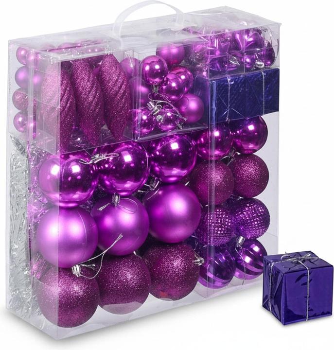 Actual product image Relaxdays 110-tlg. Weihnachtskugeln-Set (110x)
