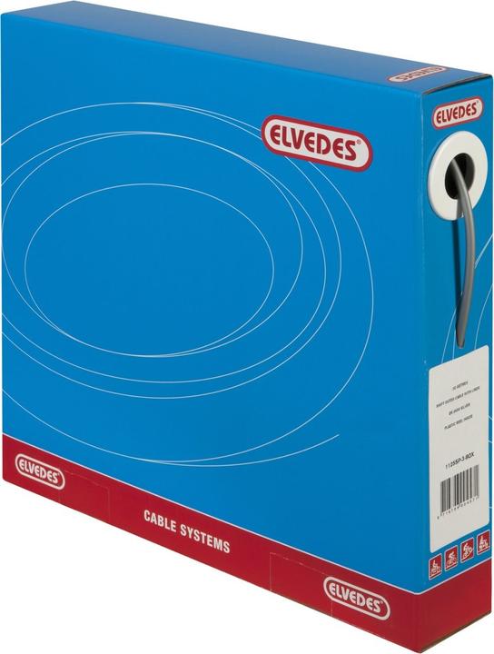 Produktbild Elvedes Schakel buitenkabel met voering 30 meter / Ã˜5,0mm - zilver (30 meter in doos)
