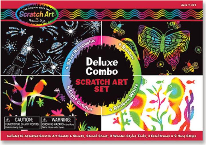 Actual product image Melissa & Doug Scratch Art Deluxe Combo