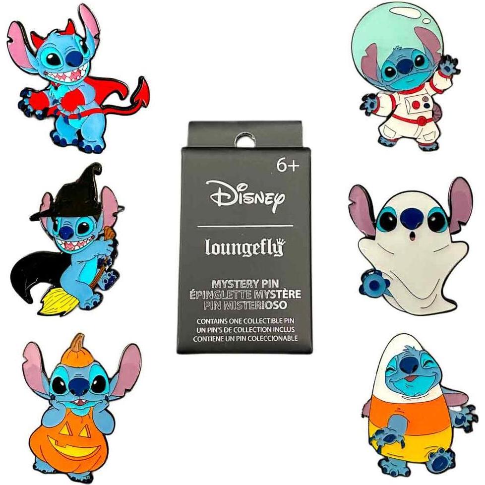 Funko Blind Box Enamel Pin Disney Stitch Halloween assorted