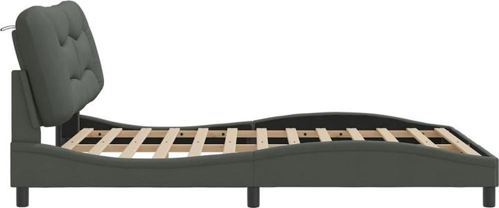 Produktbild vidaXL Bettgestell mit Kopfteil Stoff (160 x 200 cm)