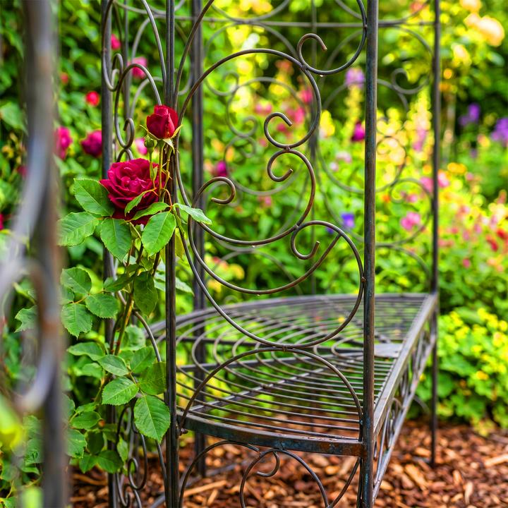 Produktbild Relaxdays Gartenbank Rankbogen