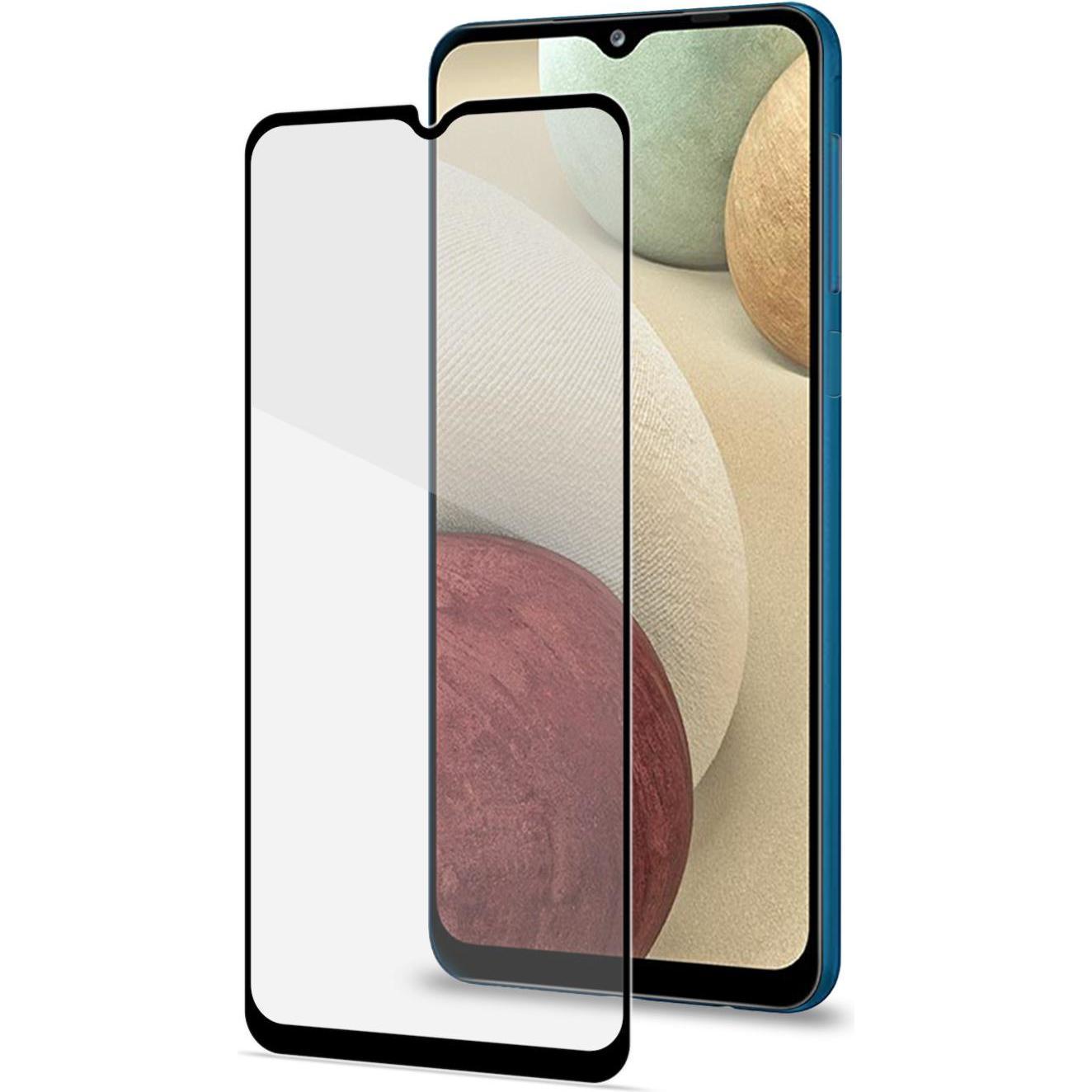 Celly Full Glass (1 Stk., Samsung Galaxy A12), Smartphone Schutzfolie, Schwarz
