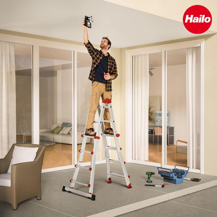 Actual product image Hailo M80 (Multi-purpose ladder, 123 cm)