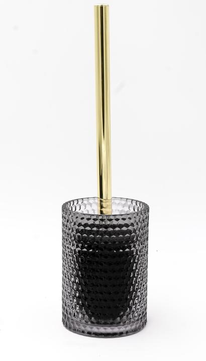 Ridder Ensemble brosse WC Sherine verre transparent gris