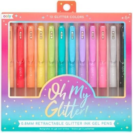 Immagine prodotto Ooly Penne Gel con Glitter Oh My Glitter 12 Colori (Luccichio, 12x)