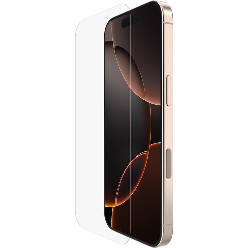 Belkin InvisiGlass (1 Stück, Apple iPhone 16 Pro), Smartphone Schutzfolie, Transparent