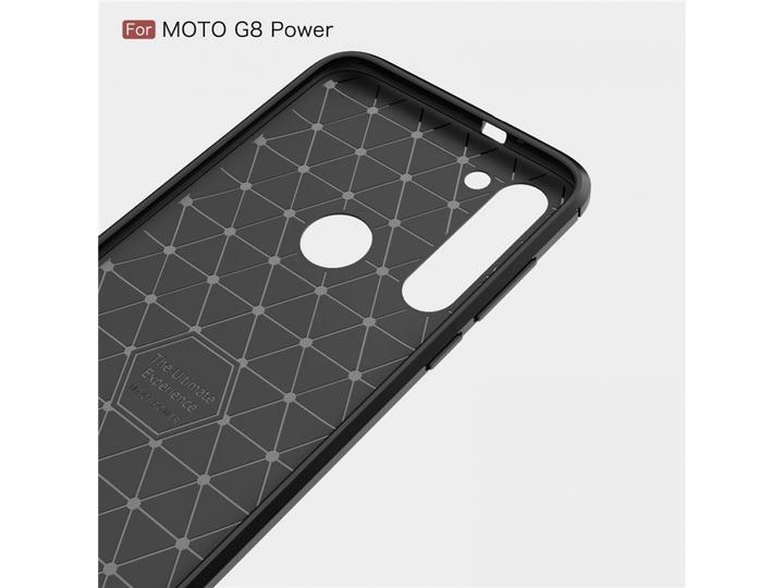 Produktbild Screenguard Motorola Moto G8 Power Hülle Carbon Brushed Soft TPU (Motorola Moto G8 Power)