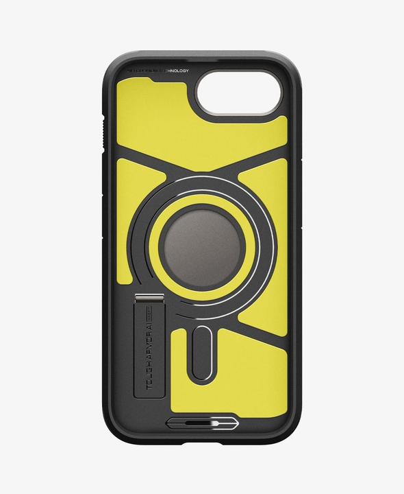 Actual product image Spigen Tough Armor Case with MagSafe for iPhone 16e with Stand - Gray (Apple iPhone 16e)