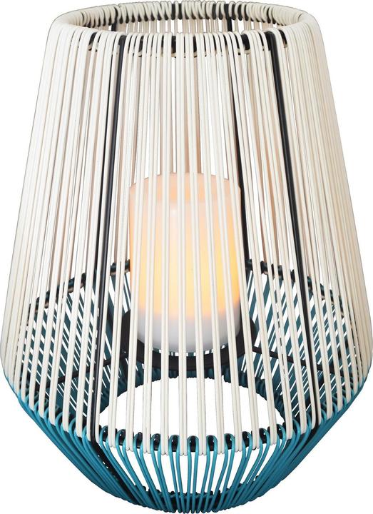 Schönenberger Photophore solaire Wega, blanc, bleu (28 x 28 x 36 cm, 1 x)