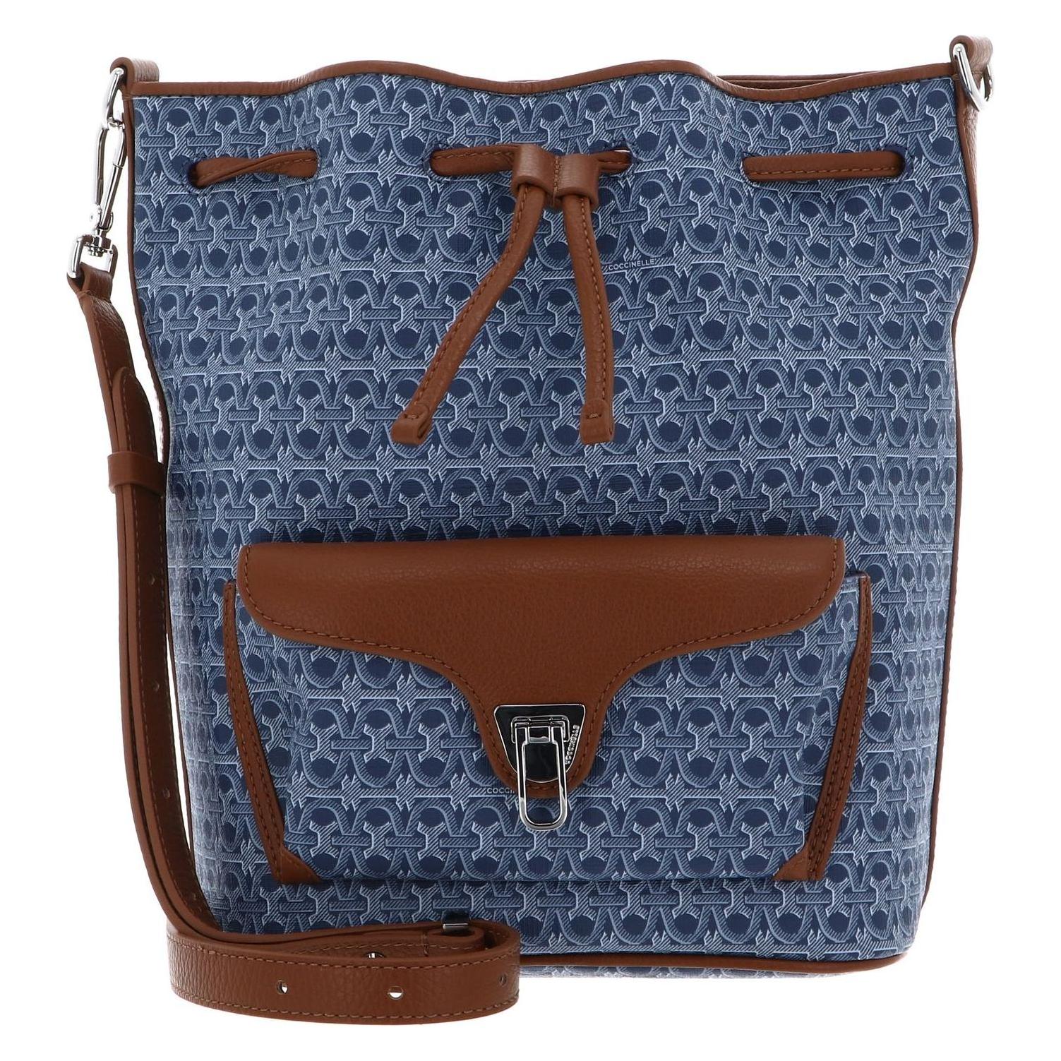Coccinelle, Damen, Handtasche, Beat Bucket Bag, Braun, Grau, Blau