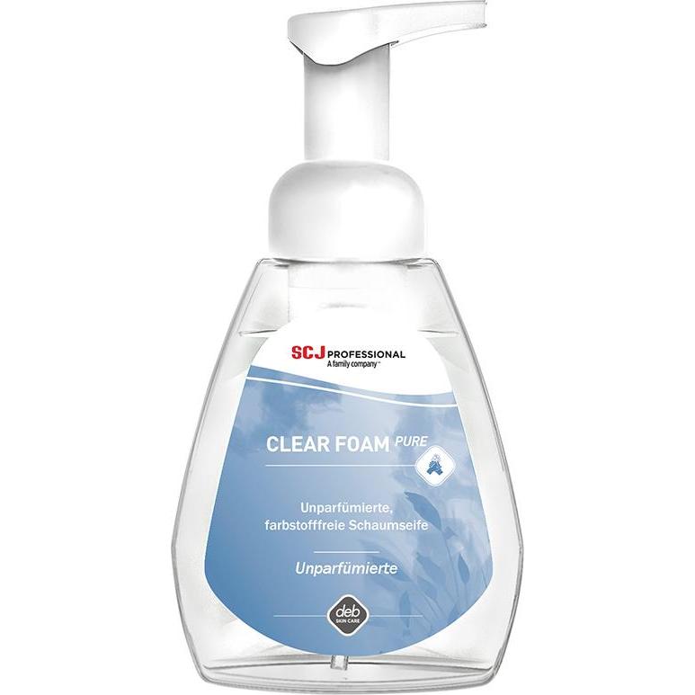 Stoko, Handseife, Schaumseife Clear FOAM Pure 250 ml ohne Duft-/Farbstoffe (Handseifenspender, 250 ml)