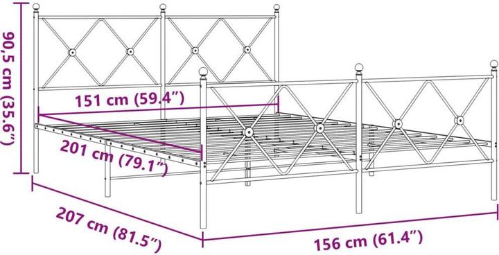 Image du produit vidaXL Bettgestell (150 x 200 cm)