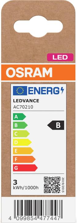 Produktbild Osram LED-Lampe Classic, dimmbar, E14, 2,5 W, 2700 K, EEK: B, 470 lm, IP20, warmweiss (E14, 470 lm, 6x)