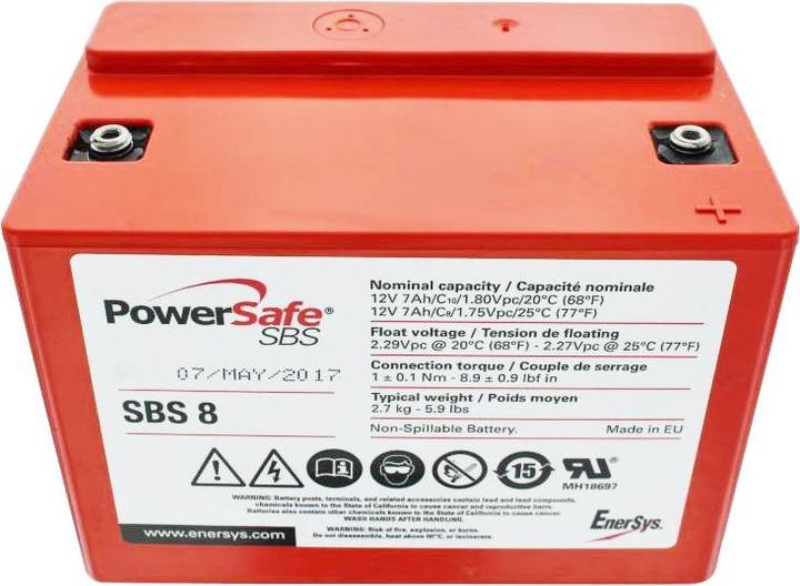 Hawker Energy Akku Hawker 12SBS8 PowerSafe mit M4 Schraubanschluss (12 V, 7 Ah)