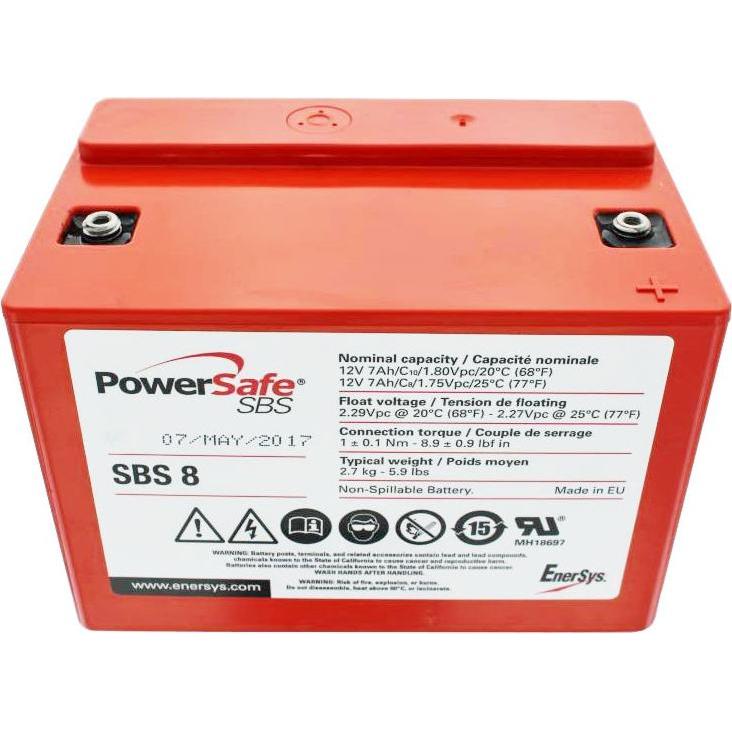 Hawker Energy, Fahrzeugbatterie, Akku Hawker 12SBS8 PowerSafe mit M4 Schraubanschluss (12 V, 7 Ah)