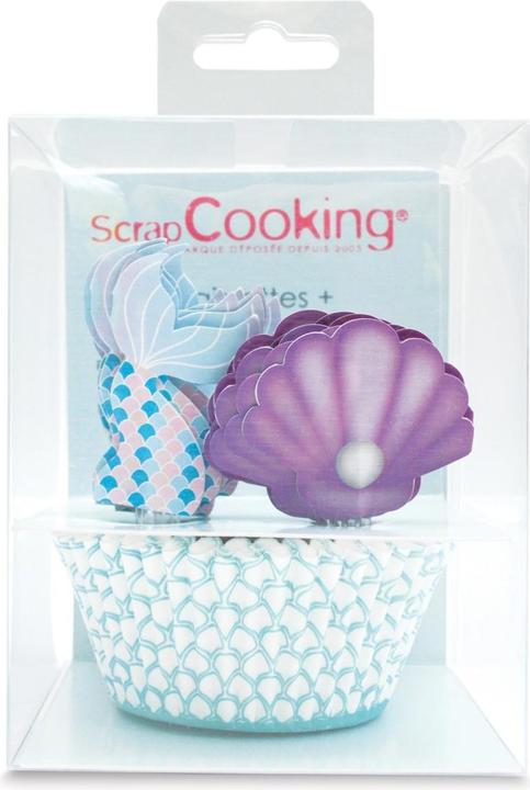 Produktbild ScrapCooking Cupcake-Förmchen - Meerjungfrau (24Stk)