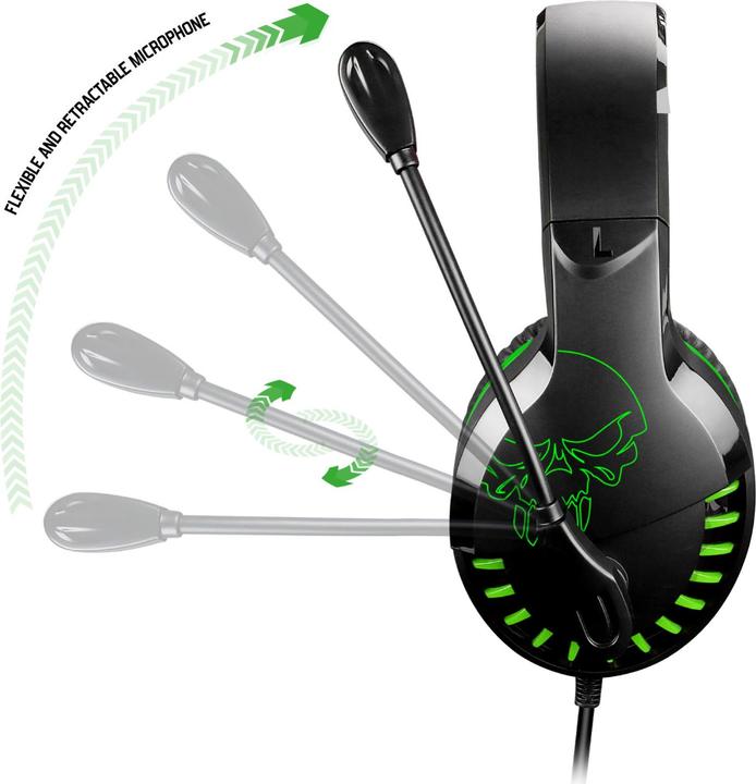 Actual product image Spirit Of Gamer Casque Micro Gamer Pro H3 Xbox Edition (Noir/Vert) (Cable)