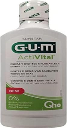 Immagine prodotto GUM Collutorio ActiVital, soluzione da 500 ml (500 ml, Collutorio)