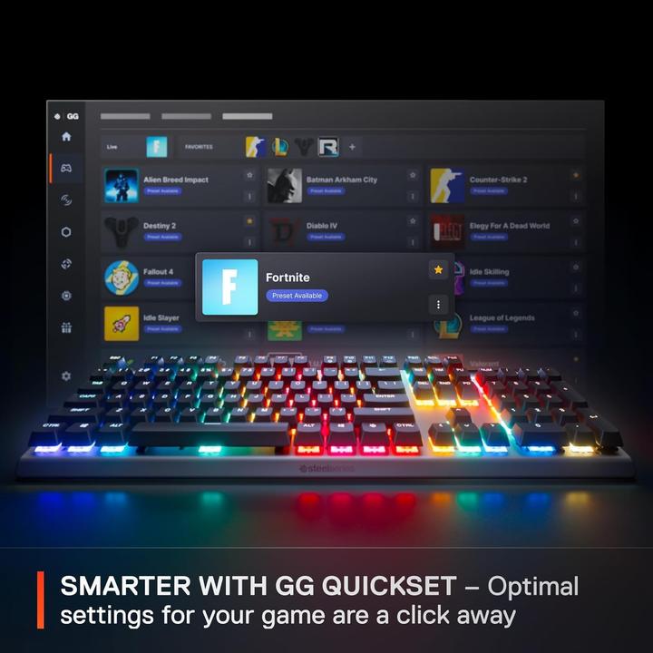 Produktbild SteelSeries | Gaming Keyboard | Apex Pro Gen 3 | Wired | US Layout | Black | USB-C | OmniPoint 3.0 Adjustable Hy (US, Kabelgebunden)