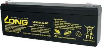 Long WP2.6-12 WP2.6-12 Bleiakku 12 V 2.6 Ah Blei-Vlies (AGM) (B x H x T) 178 x 6 (12 V, 2.60 Ah)