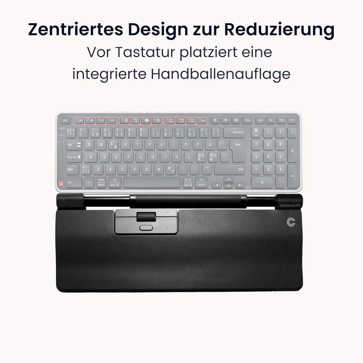 Actual product image Contour RollerMouse Pro WL Regular WR vegan leather retail (Cable, Wireless)