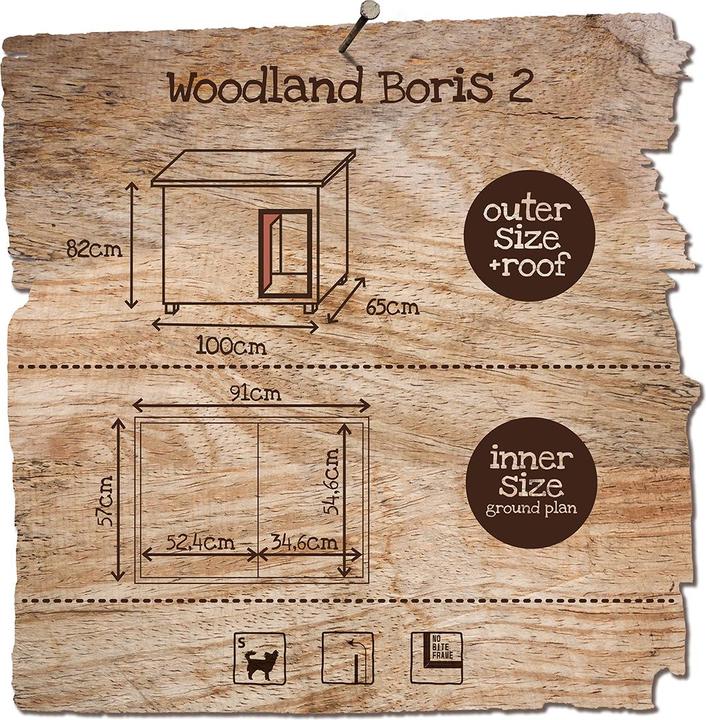 Image du produit EBI Niche pour chien Boris 2 Classic de Duvo+ Woodland (Chenil pour chiens)