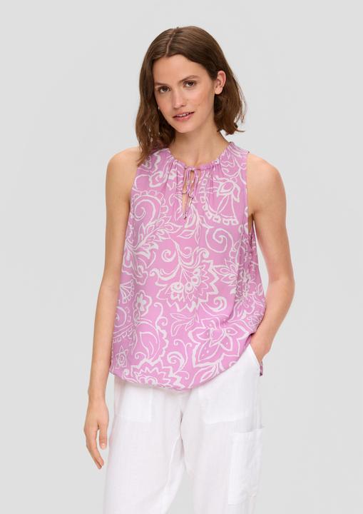 Produktbild s.Oliver Bluse Blusenshirt aus Viskose mit All-over-Print (40)