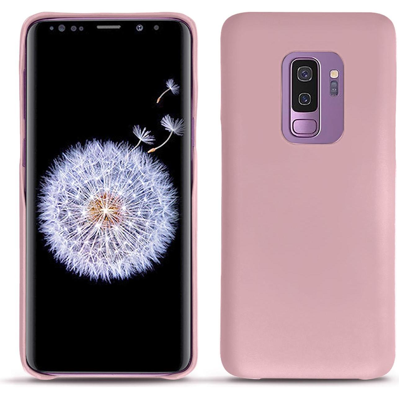 Noreve Lederschutzhülle (Samsung Galaxy S9+), Smartphone Hülle, Rosa
