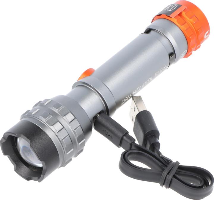 Actual product image Nebo DAVINCI 450L FLEX LED-Taschenlampe (10.90 cm, 450 lm)