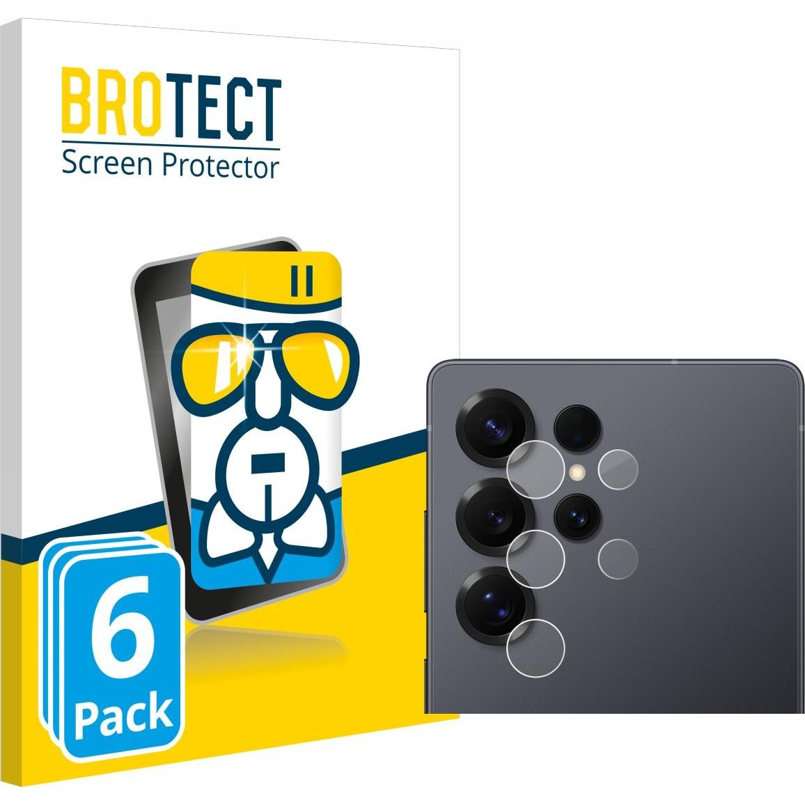 BROTECT Schutzglas Schutzfolie Displayschutz Display Schutz Glas Folie klar (6 Stück, Samsung Galaxy S25 Ultra), Smartph...