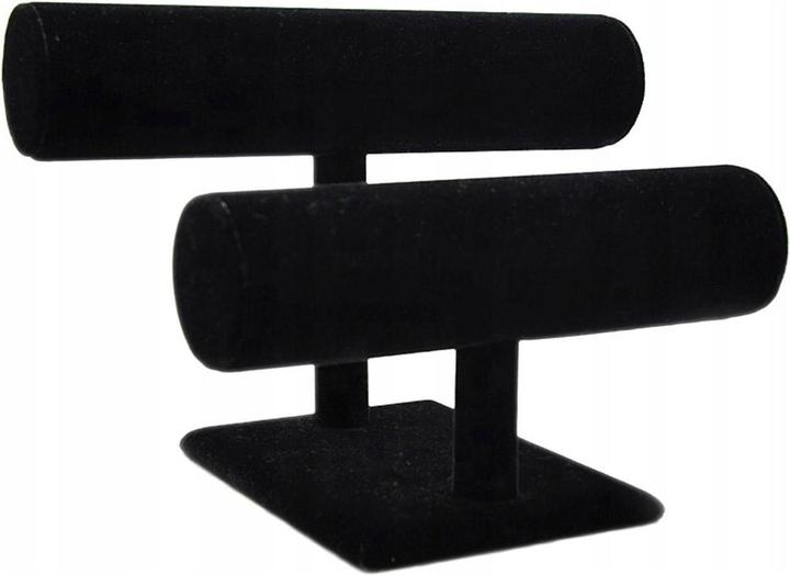 Image du produit Apte Présentoir à bijoux avec finition en daim - Noir