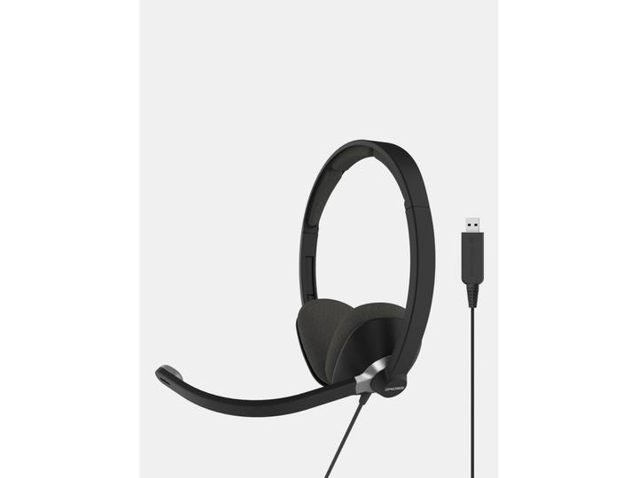 Image du produit Koss CS300 Casques de communication USB, supra-auriculaires, filaires, microphone, noir (Filaire, USB-A)