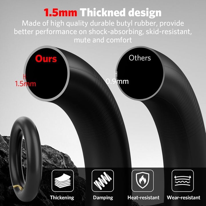 Actual product image Ouxi 2-teilige E-Scooter-Reifen-Set