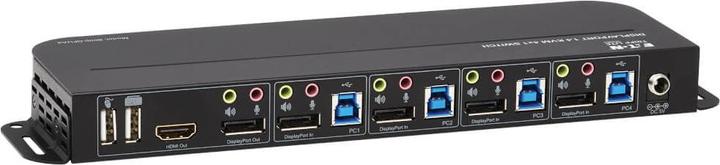 Produktbild Eaton 4-Port DisplayPort/USB KVM Switch 4K 60Hz HDR HDCP 2.2 IR DP 1.4 USB Sharing