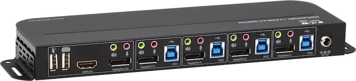 Immagine prodotto Eaton Switch KVM a 4 porte DisplayPort/USB 4K 60Hz HDR HDCP 2.2 IR DP 1.4 Condivisione USB