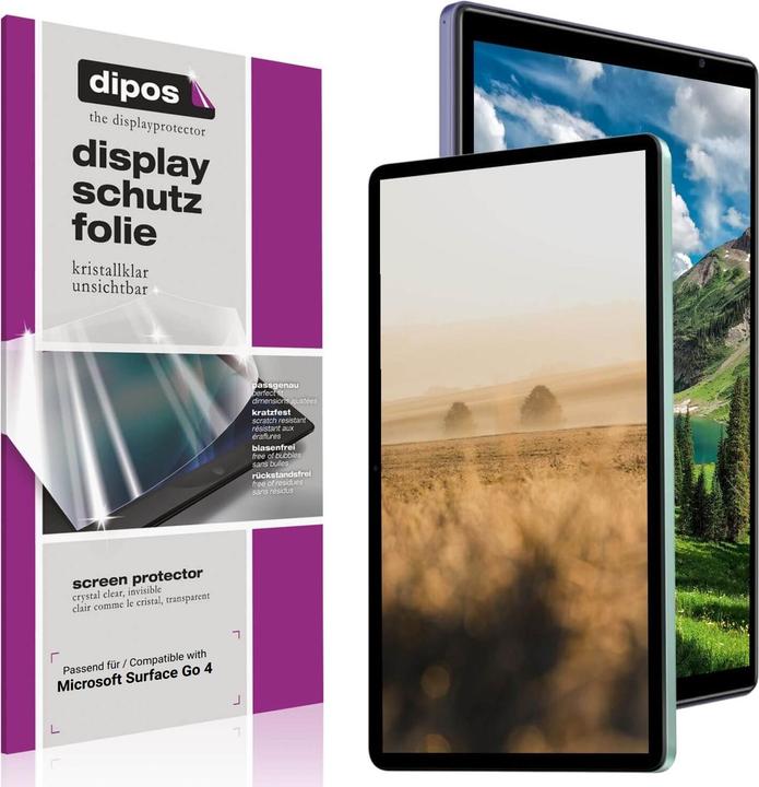 Actual product image Dipos Screen Protector Crystalclear for Microsoft Surface Go 4 (Microsoft Surface Go 4)