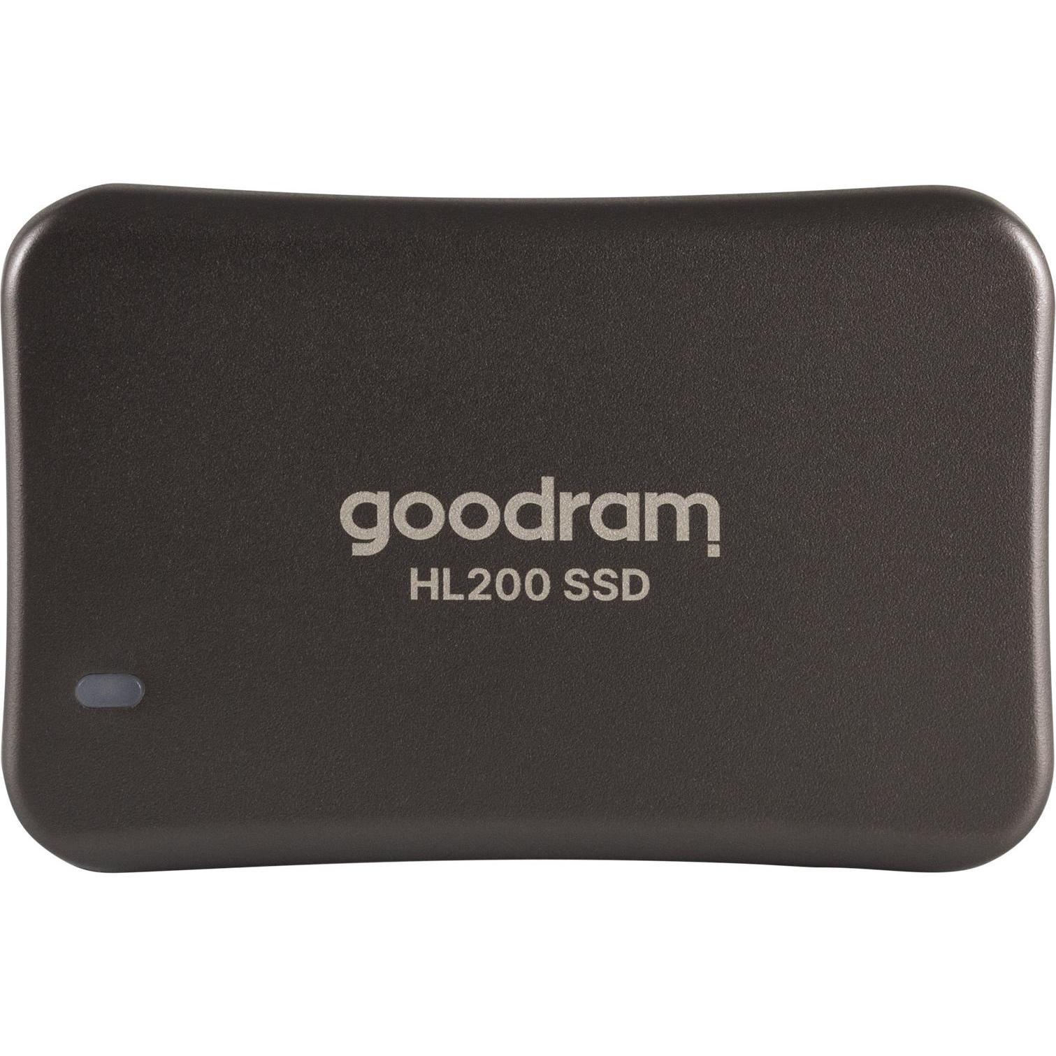 Goodram SSDPR-HL200-512 Externes Solid State Drive 512 GB Grau (512 GB), Externe SSD, Grau