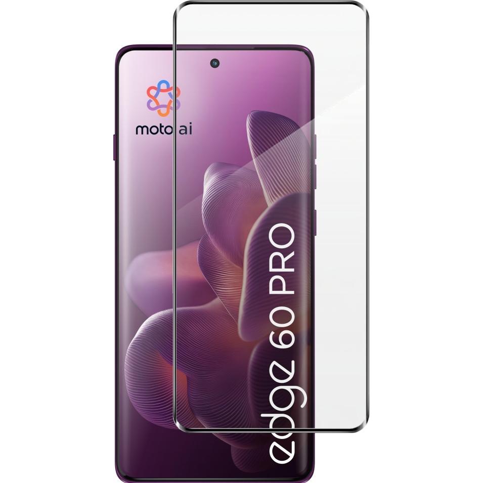 Screenguard Full Screen Panzerglas Schutzfolie 2.5D 9H (1 Pezzo/i, Motorola Edge 60 Fusion), Pellicola protettiva smartphone, Nero