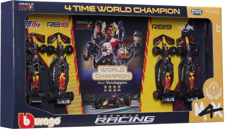 Actual product image Bburago F1 Verstappen World Champion Deluxe-Set 1/43