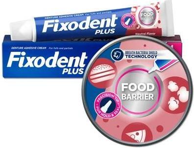 Immagine prodotto Fixodent Plus La migliore crema adesiva per dentiere con tecnologia antiparticolato 40g