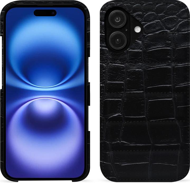 Krokodilleder schwarz